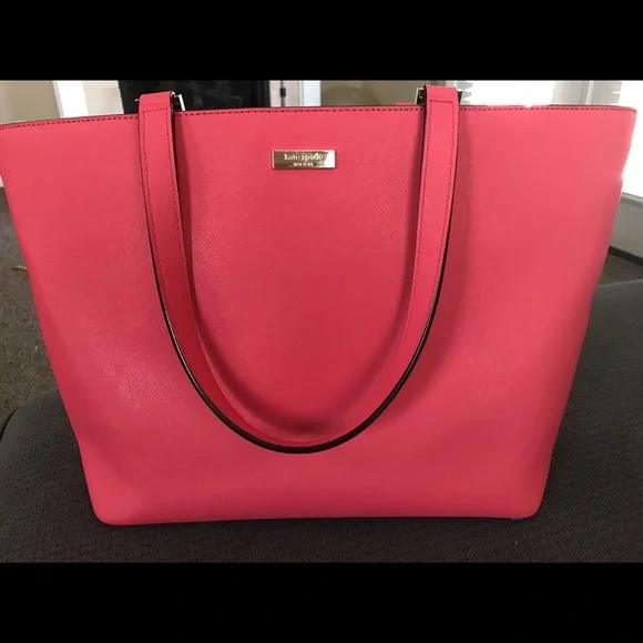 Kate Spade Large Saffiano Leather Pink Tote - Picture 2 of 6